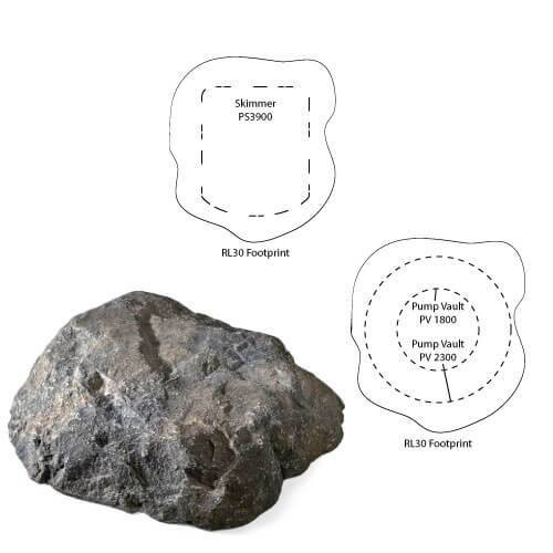 Atlantic Rock Lid - Mountain 24&quot;L x 24&quot;W x 5&quot;H